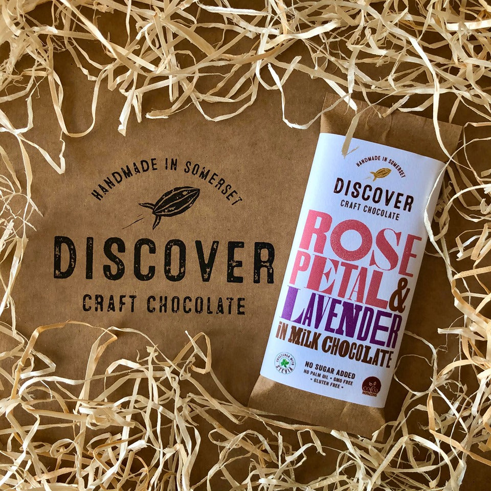 Rose Petal and Lavender in Milk Chocolate