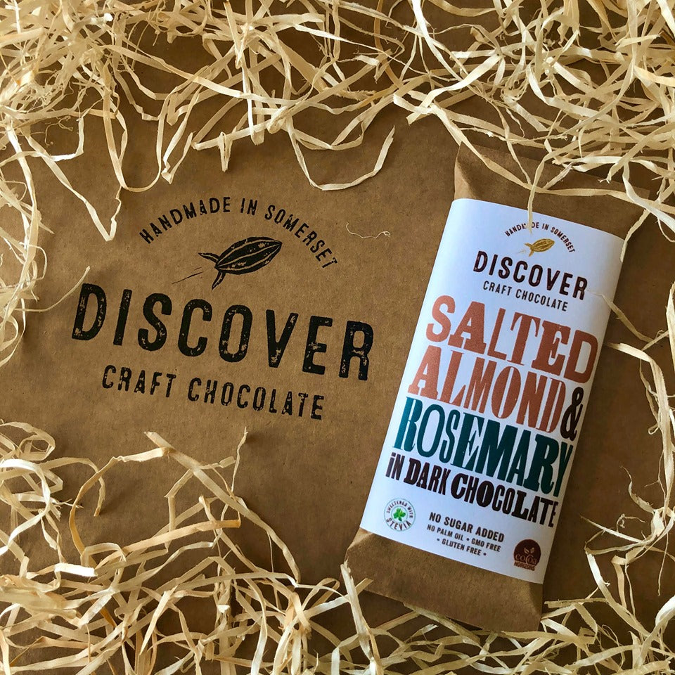 Salted Almond and Rosemary in Dark Chocolate